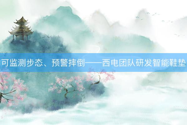 可监测步态、预警摔倒——西电团队研发智能鞋垫