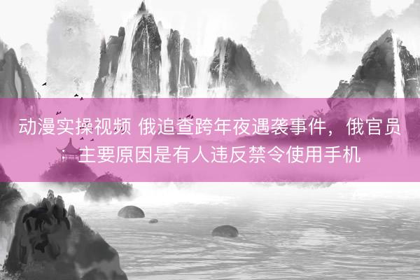 动漫实操视频 俄追查跨年夜遇袭事件，俄官员：主要原因是有人违反禁令使用手机