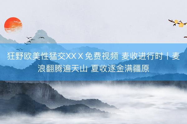狂野欧美性猛交XXⅩ免费视频 麦收进行时丨麦浪翻腾遍天山 夏收逐金满疆原